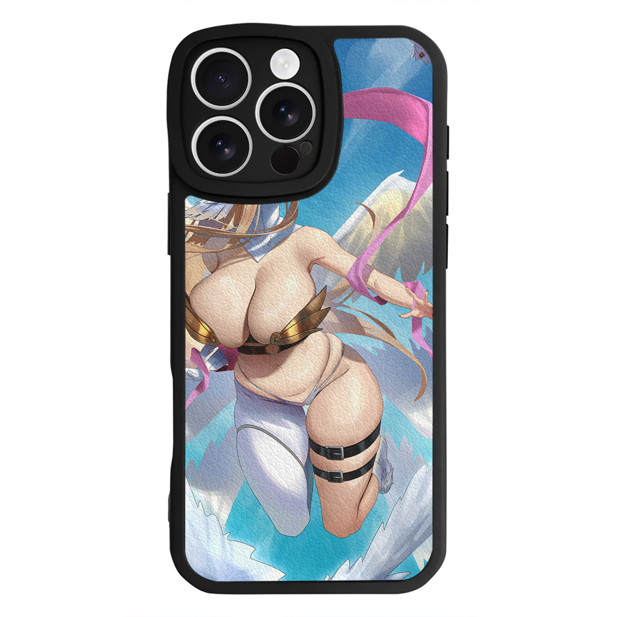 （画像用） Digimon デジタルモンスター/デジモン 【iPhone 16シリーズ対応】シリコンスマホケース（レザー調） 材質：シリコン